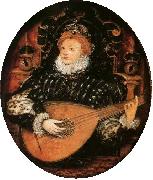 Nicholas Hilliard Portrait miniature of Elizabeth I of England oil